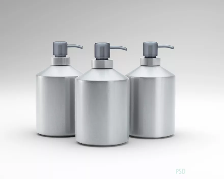  Free bottle mockup with dispenser (dispenser)