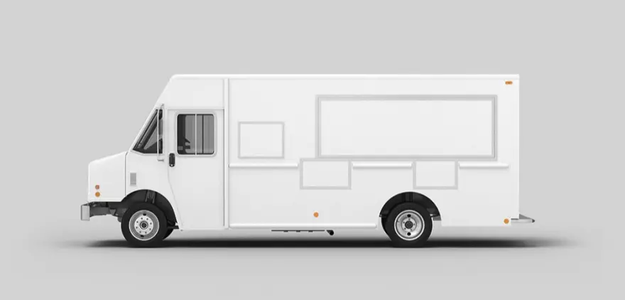 Download mockup of a food truck or a mobile home