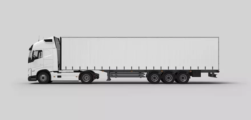 Download Mockup of a 40-ton truck