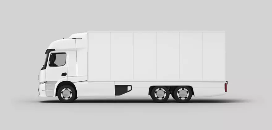 Download Mockup of a truck