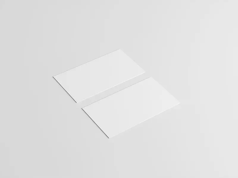 Download Mockup of two business cards