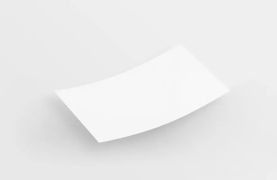 Download Slightly folded business card mockup