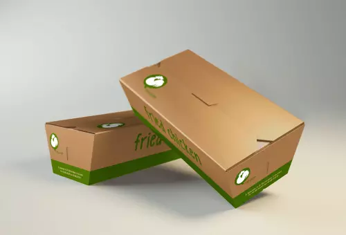 PSD mockup of two paper containers