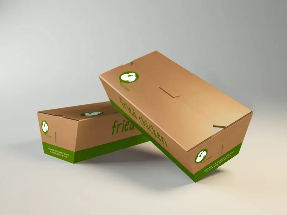 PSD mockup of two paper containers