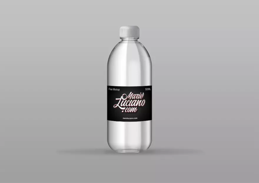 Download PSD Mockup of plastic water bottle