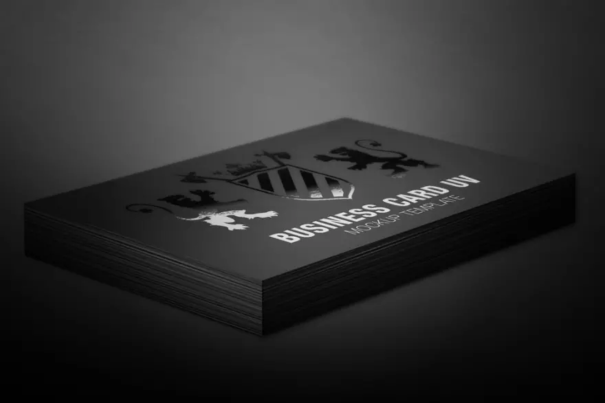 Download Stack of business cards PSD mockup