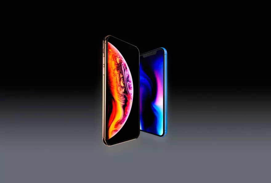 Download iPhone XS and XR PSD Mockup