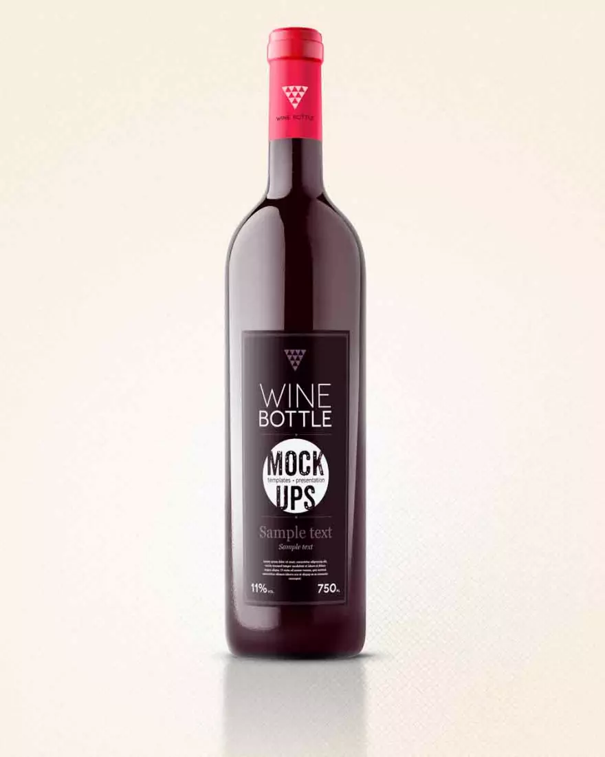 Download Wine bottle PSD mockup
