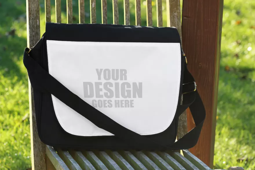 Download PSD mockup of a sports bag on a chair
