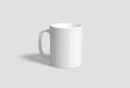White mug PSD mockup