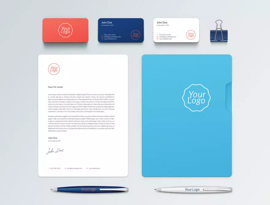 Download Business identity mockup PSD