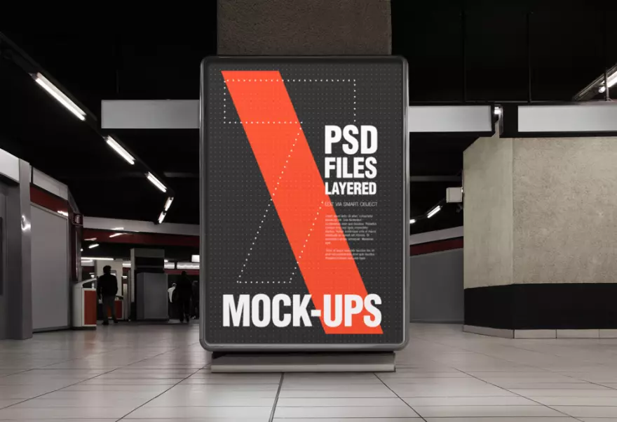 Download Lobby advertising PSD mockup