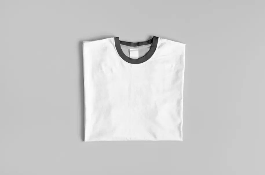 Folded T-shirt PSD mockup