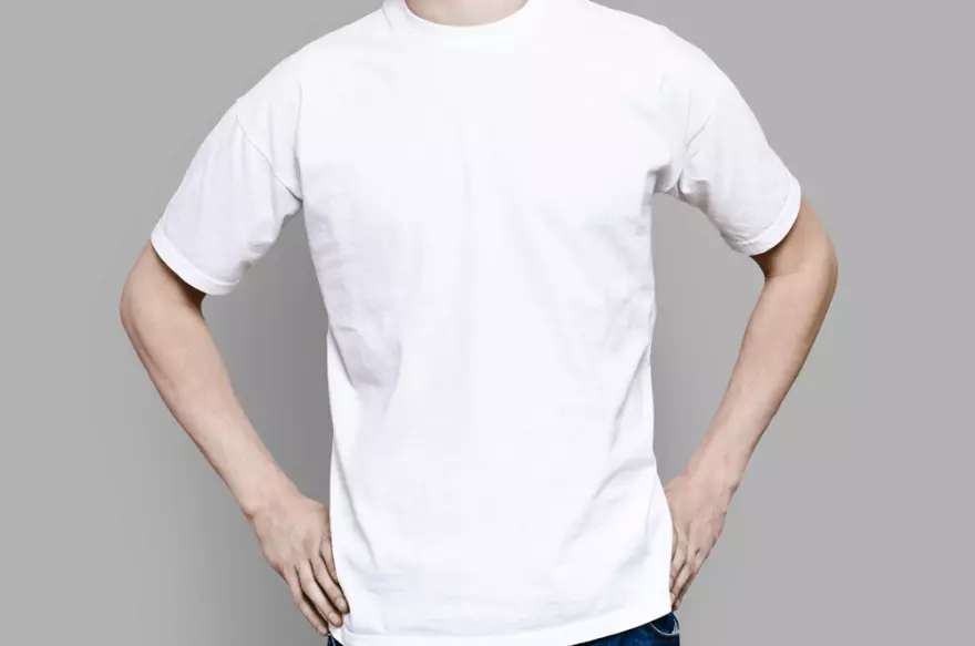 Download Man t-shirt PSD mockup