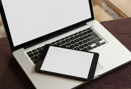 Macbook and iPad PSD mockup