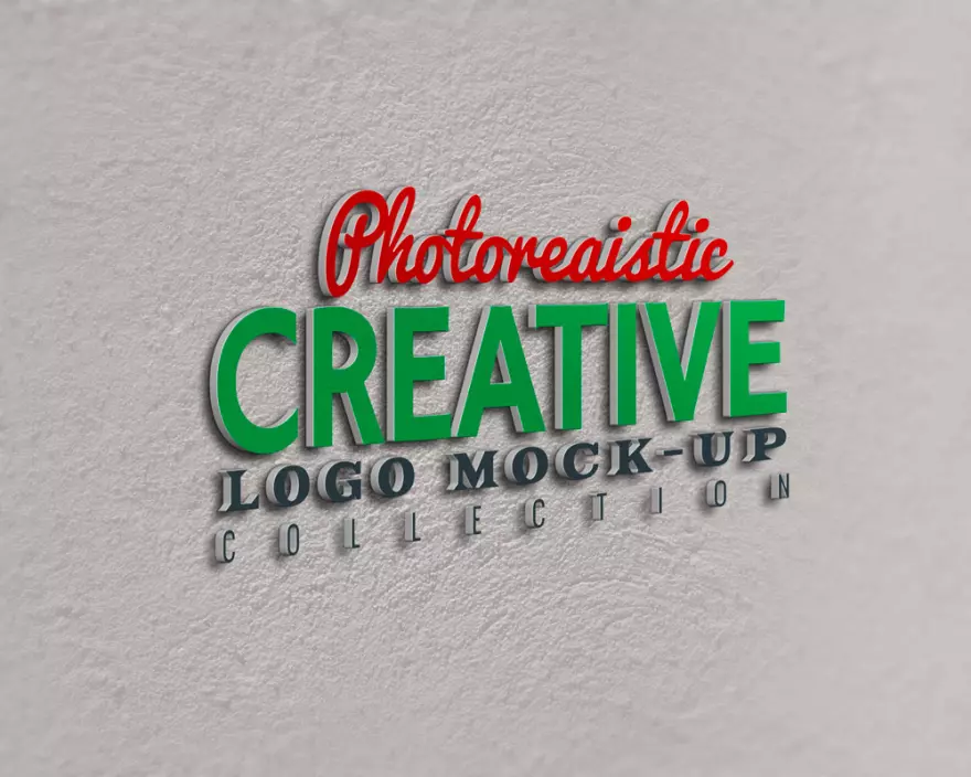 Download Lettering PSD mockup (logo)