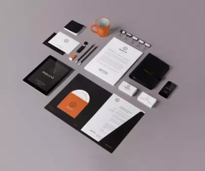 Set of mockups for corporate branding