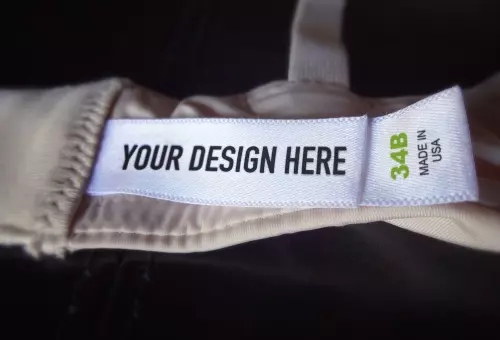 Underwear label PSD mockup