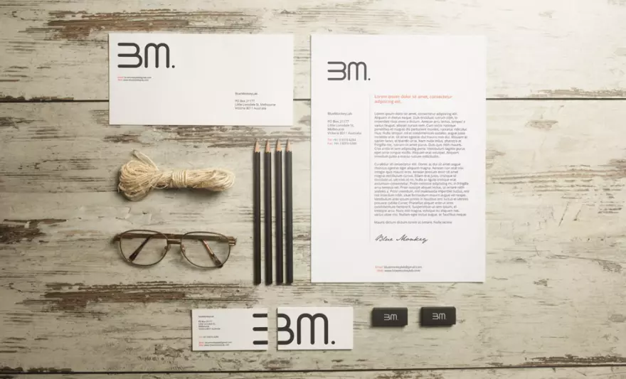 Download Business stationery PSD mockup