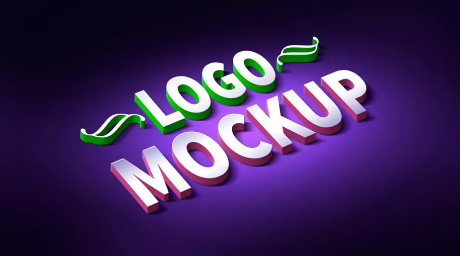 Highlighted lettering PSD mockup