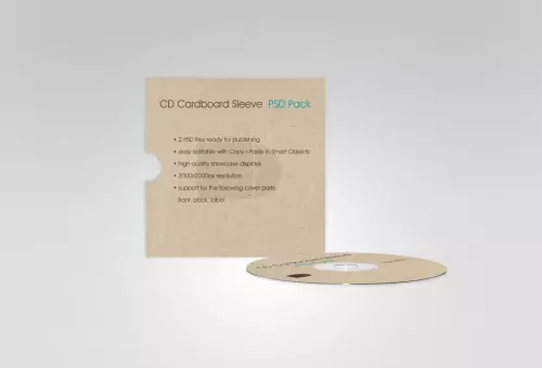 CD and cover PSD mockup
