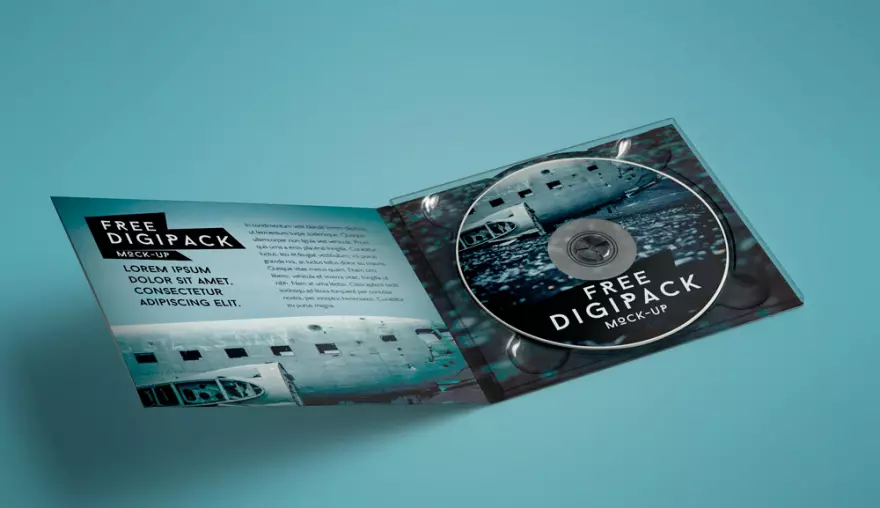 Download PSD mockup CD in a case