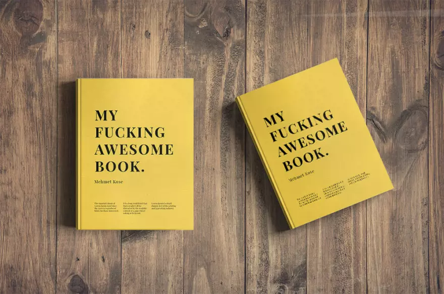 Download Two books PSD mockup