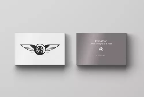 PSD mockup of two business cards