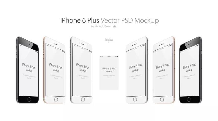 Download PSD mockup iPhone 6+
