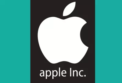 Apple logo PSD mockup