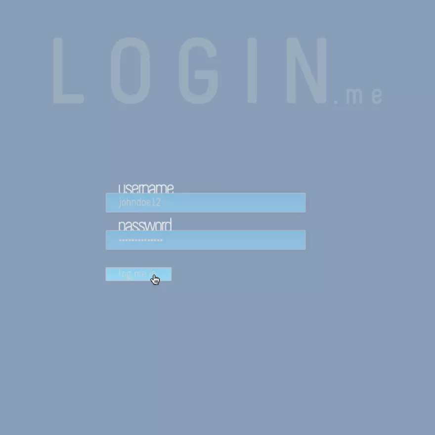 Скачать Login and password block PSD mockup