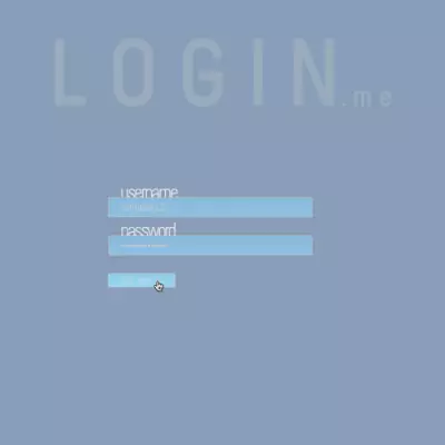 Login and password block PSD mockup