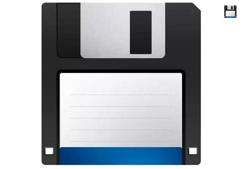 Floppy disk PSD mockup