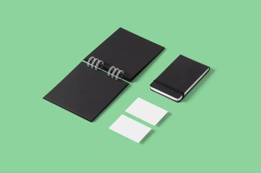 Download PSD mockup of business items