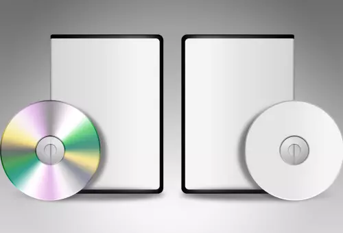 Mockup of two CDs with cases