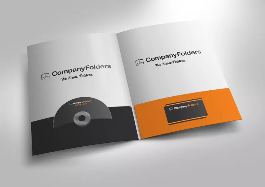 Download Booklet cover mockup with CD and business card