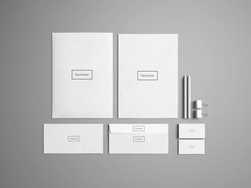 Download Business stationery PSD mockup