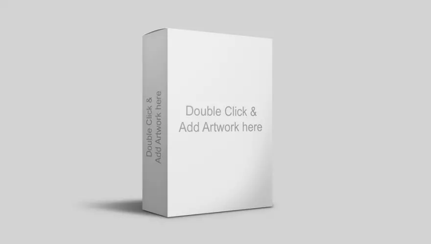 Download Packaging box PSD mockup