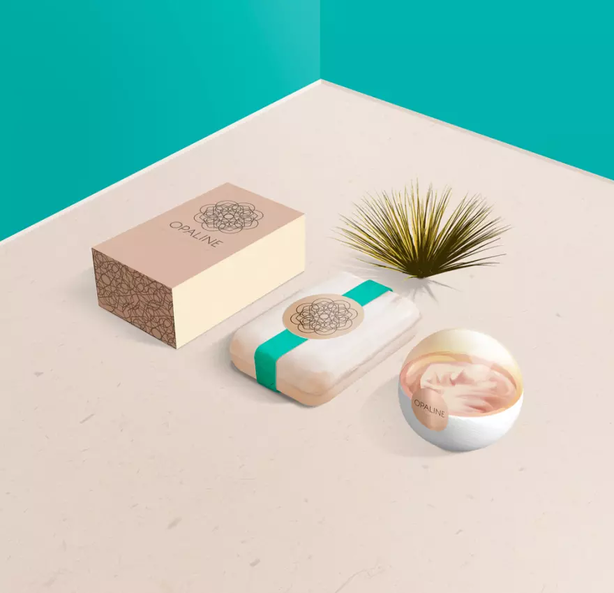 Download Soap and cream PSD mockup