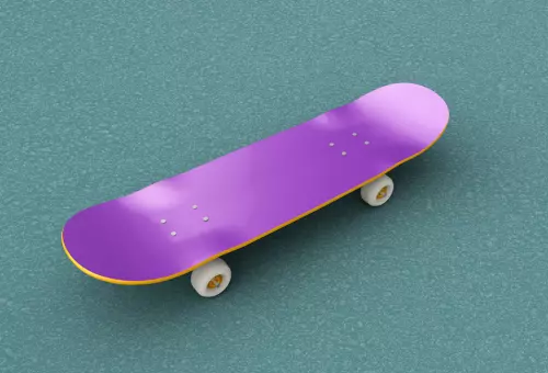 Skateboard mockup PSD