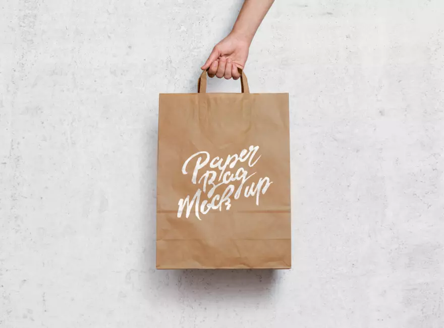 Download Paper bag mockup PSD