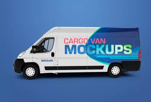 Cargo Van PSD Mockup