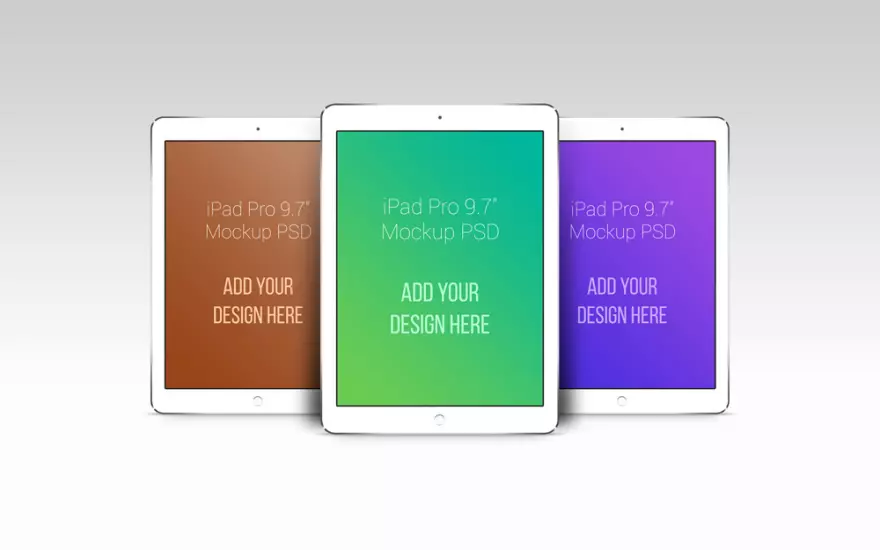 Download Three iPads PSD mockups