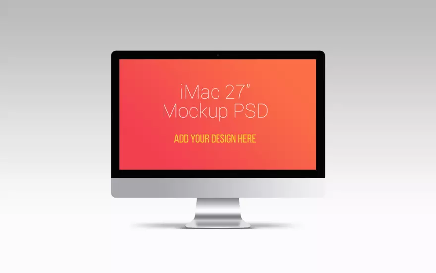 Download Apple monitor PSD mockup