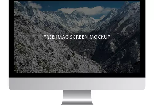 Free iMac PSD mockup
