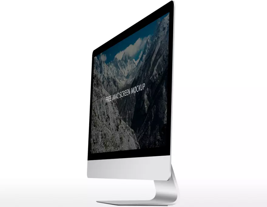 Download iMac Retina PSD mockup