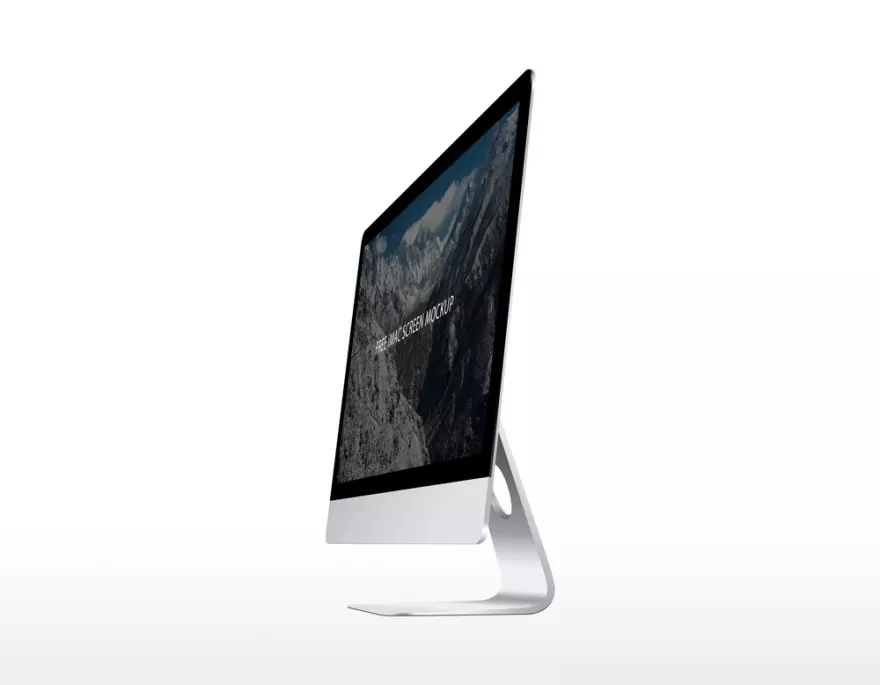 Download Apple iMac monoblock PSD mockup