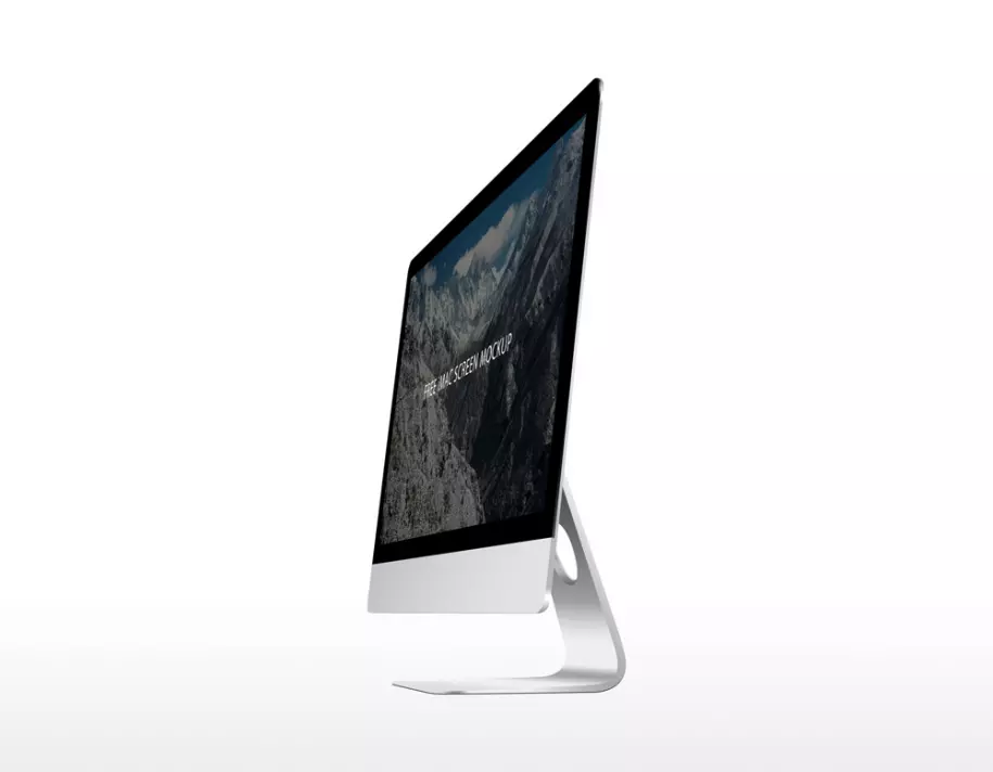 Apple iMac monoblock PSD mockup