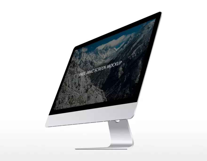 Download PSD mockup iMac 27