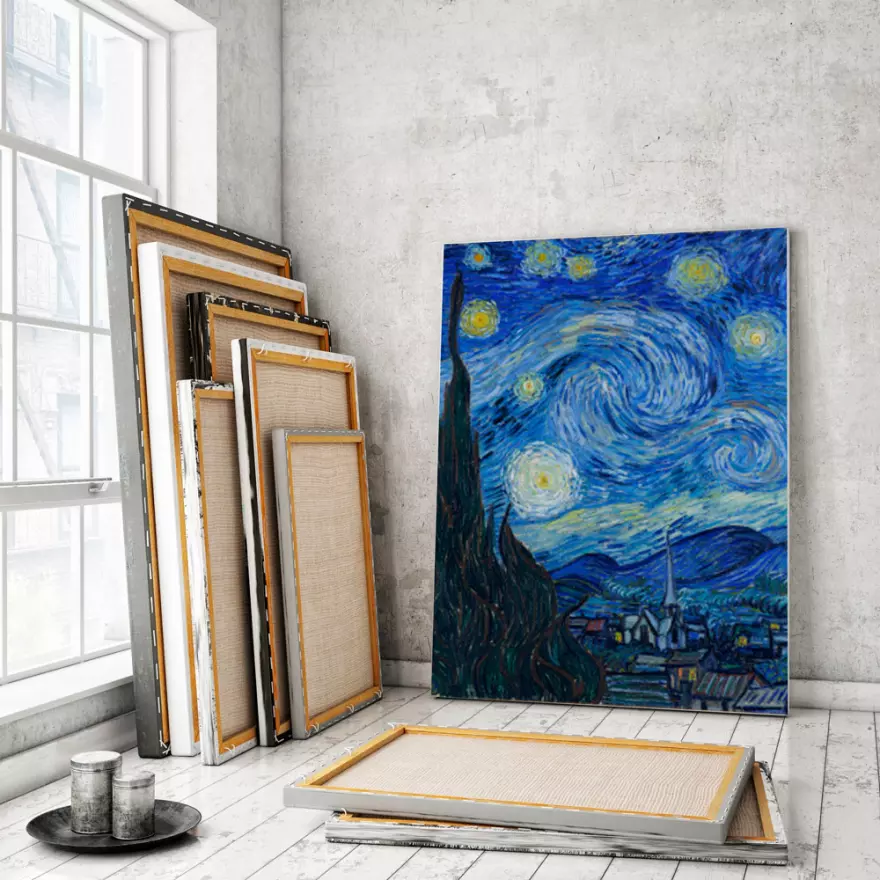 Download Painting on canvas PSD mockup
